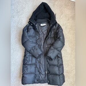 Coach Black Hooded Puffer Jacket